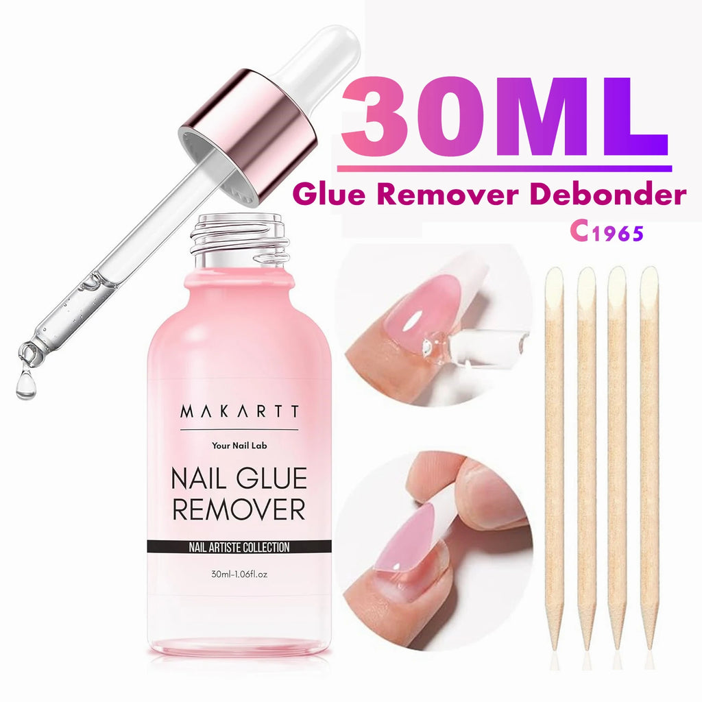 Makartt Super Strong Nail Glue for Press on Nails: Acrylic Nail Tips-Fake Nails-Salon Quality Brush On Quick Dry, Easy Applicate