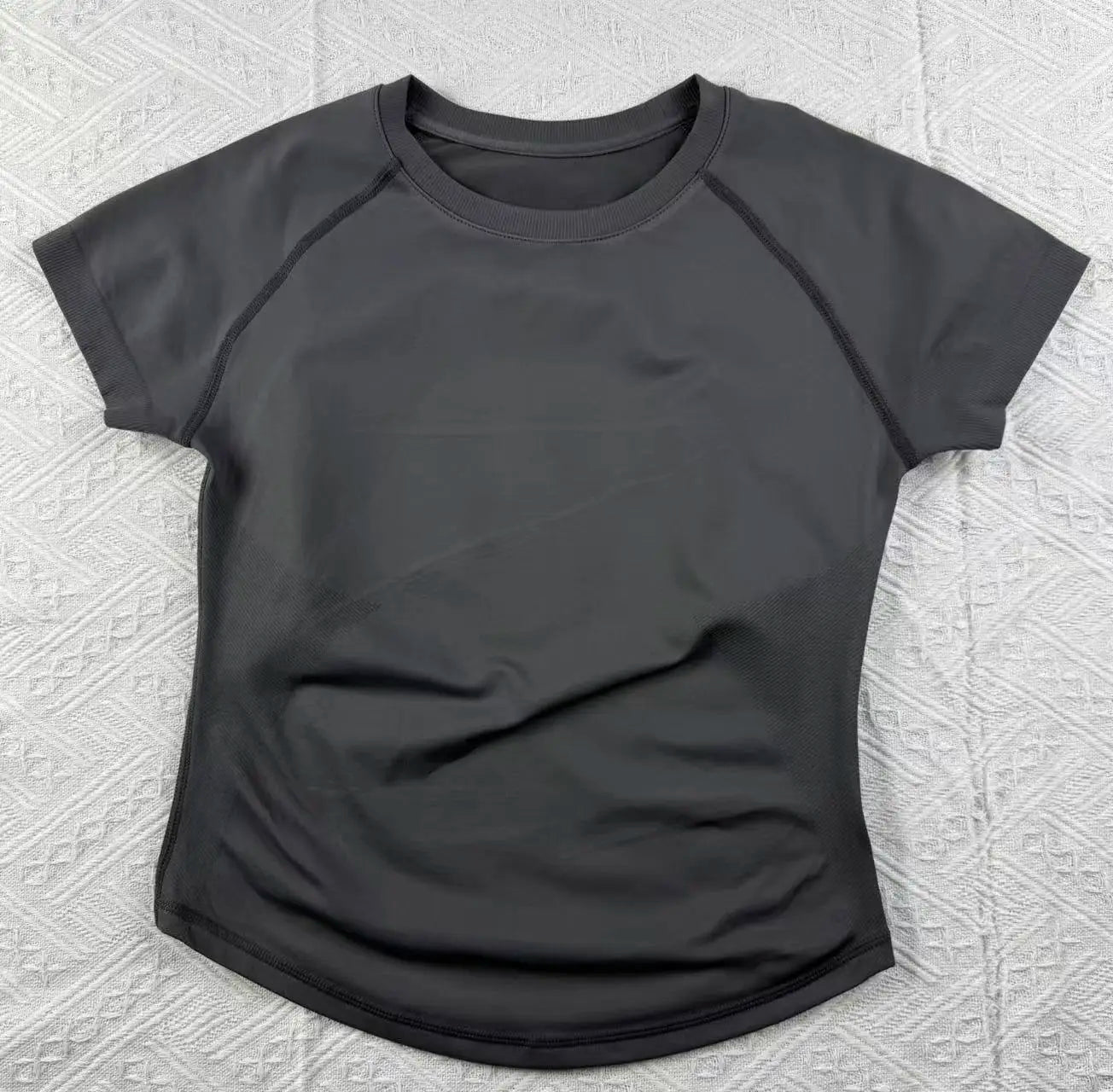 New Four Seasons 2-piece Sports Set Short Sleeve Round Neck Seamless Indoor Yoga Top Boxing Fitness Running Shorts Sports Set