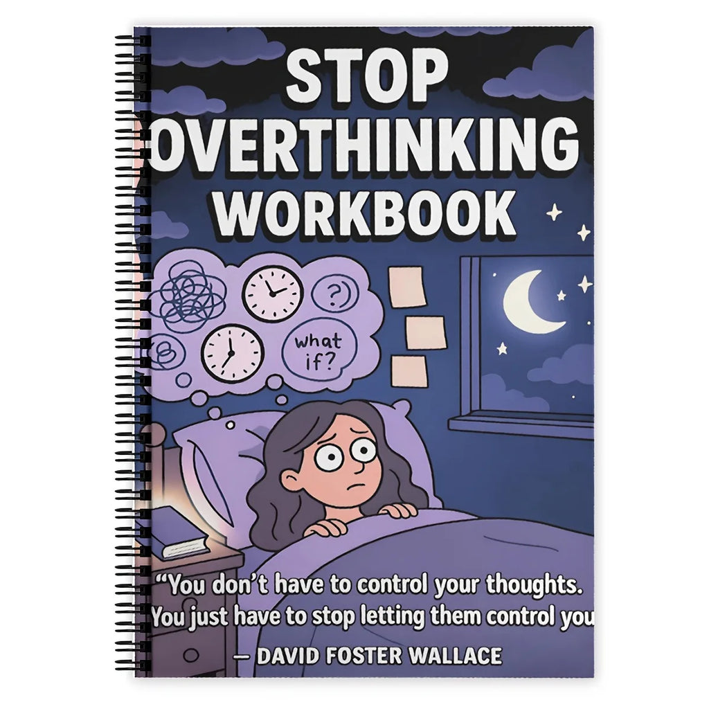 Stop Overthinking Workbook Anxiety Relief Stress Management Guide Mental Wellness Self Help Journal Therapy Aid