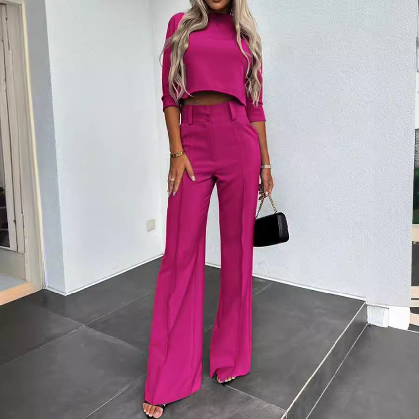 Women's Casual Two-Piece Trousers Set