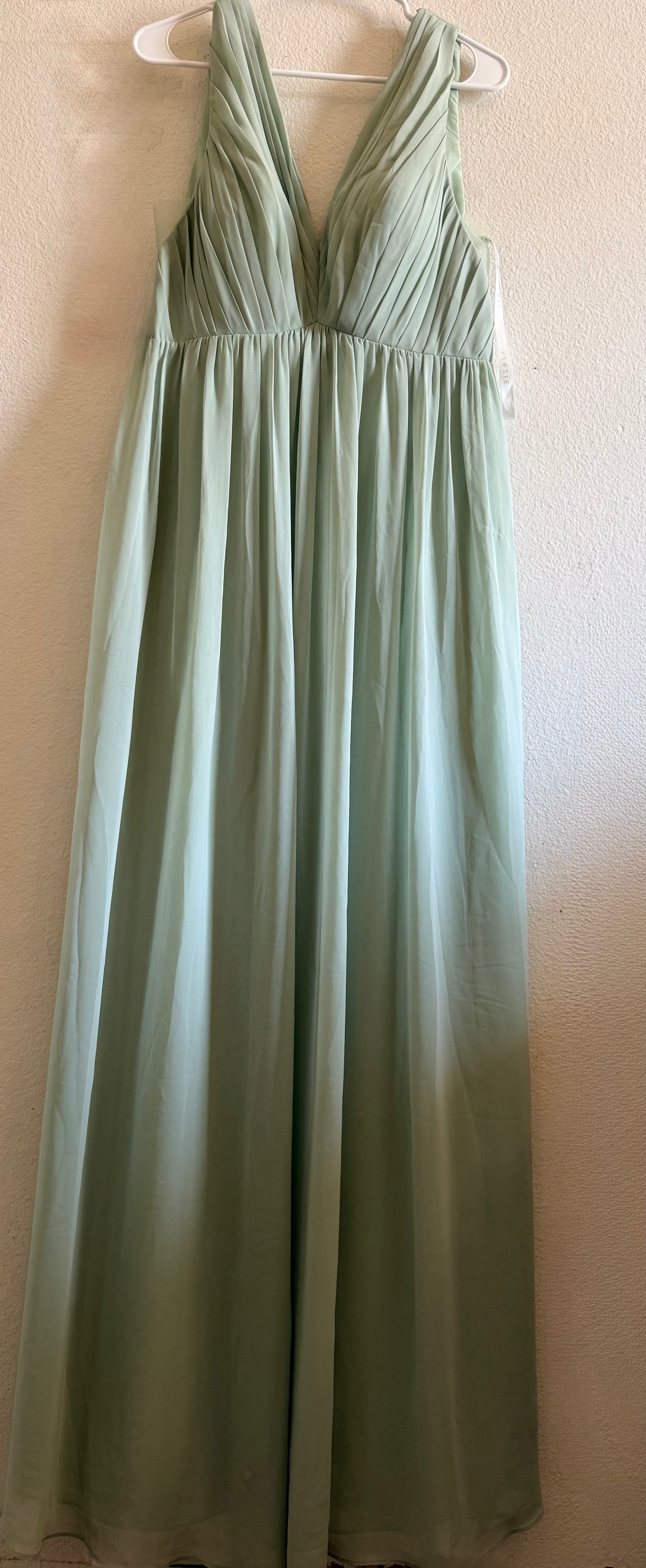 Sage Green Chiffon Maxi Dress