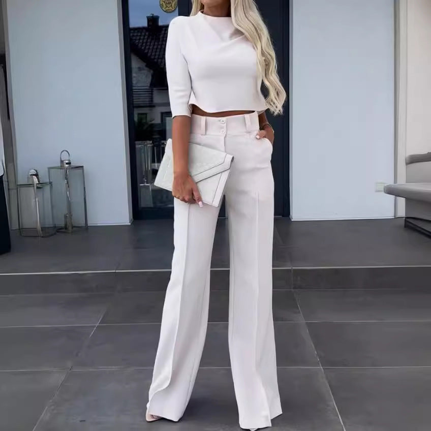 Women's Casual Two-Piece Trousers Set