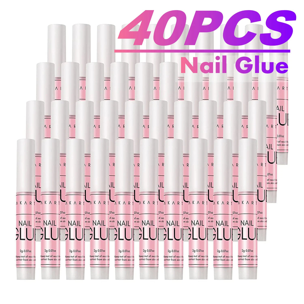 Makartt Super Strong Nail Glue for Press on Nails: Acrylic Nail Tips-Fake Nails-Salon Quality Brush On Quick Dry, Easy Applicate